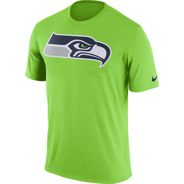 Seattle Seahawks Nike Legend Logo Essential 3 Performance T-Shirt Neon Green