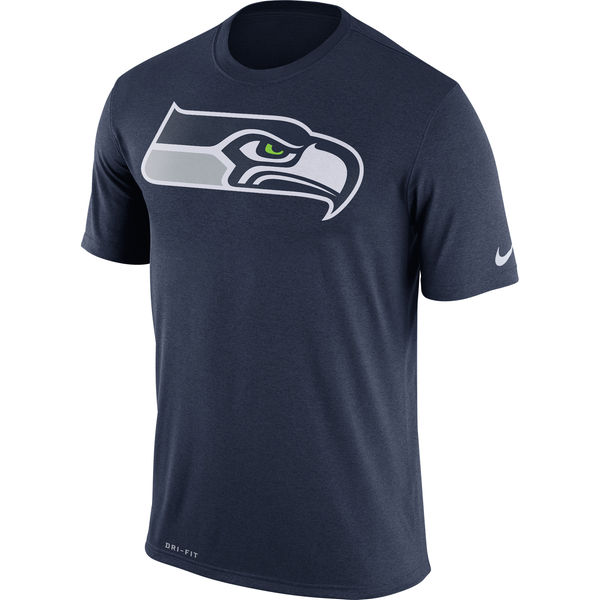 Seattle Seahawks Nike Legend Logo Essential Performance T-Shirt Navy