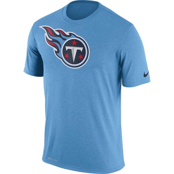 Tennessee Titans Nike Legend Logo Essential 3 Performance T-Shirt Light Blue