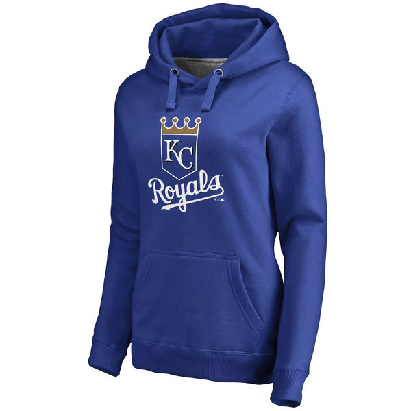Kansas City Royals Women's Team Color Primary Logo Pullover Hoodie Royal