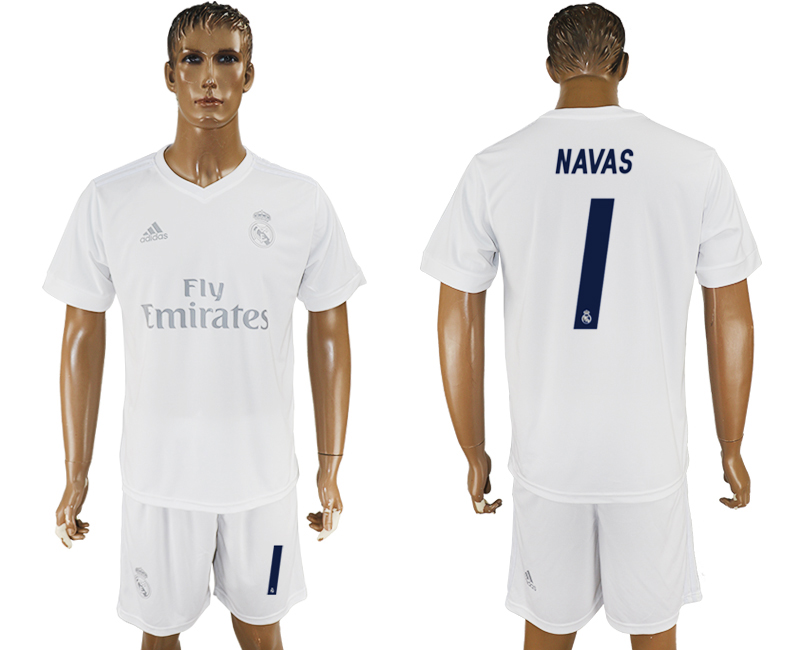 2016-17 Real Madrid 1 NAVAS adidas x Parley Home Soccer Jersey