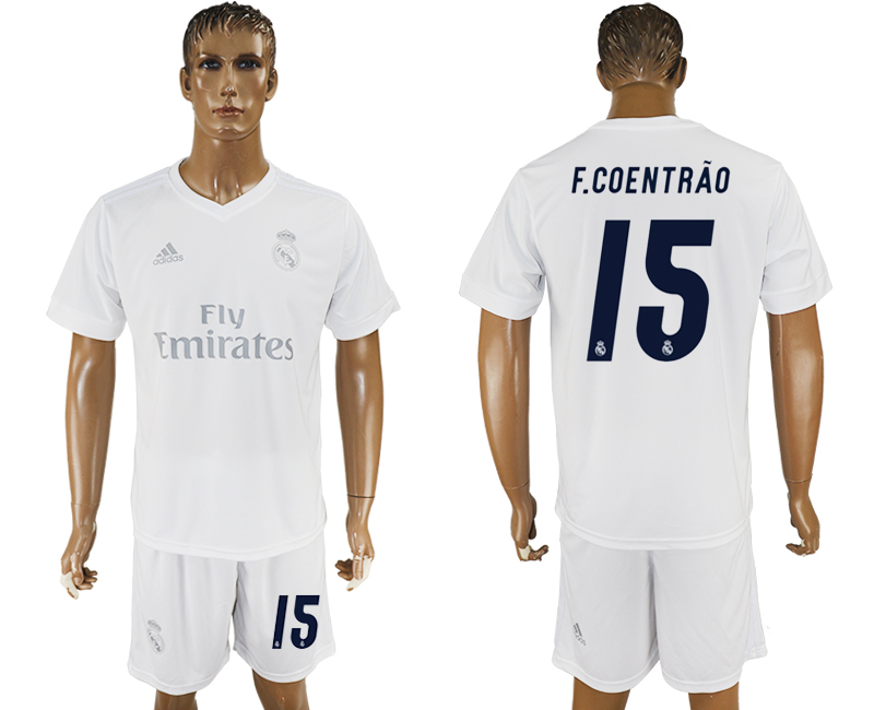 2016-17 Real Madrid 15 F.COENTRAO adidas x Parley Home Soccer Jersey