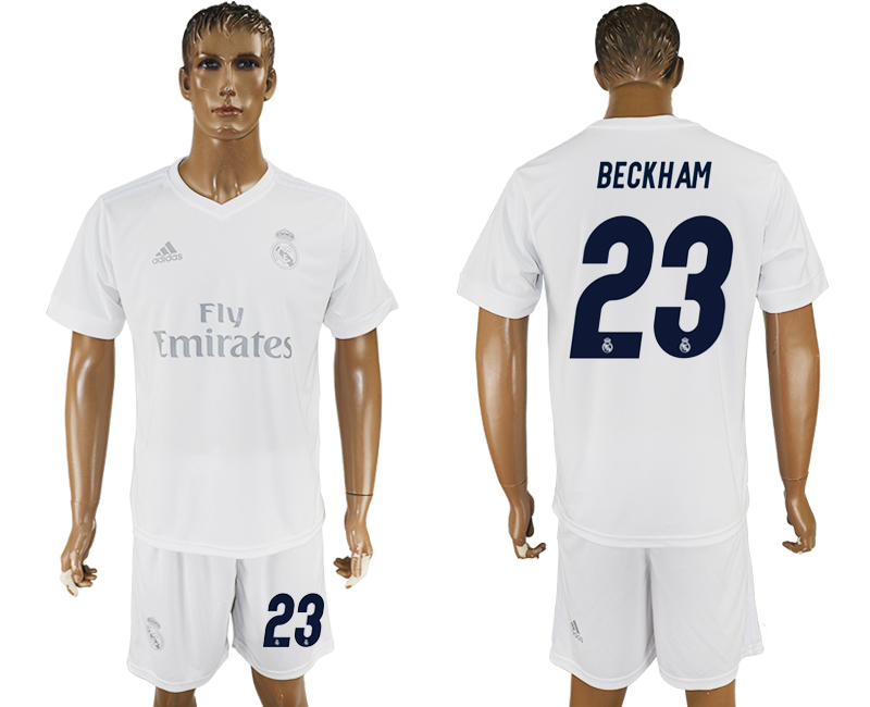 2016-17 Real Madrid 23 BECKHAM adidas x Parley Home Soccer Jersey