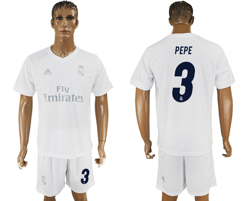 2016-17 Real Madrid 3 PEPE adidas x Parley Home Soccer Jersey
