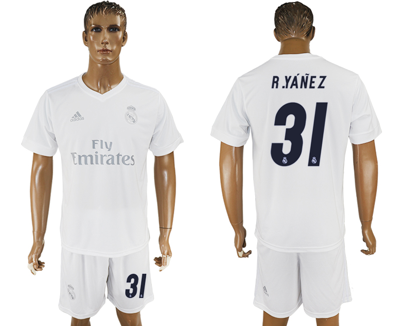 2016-17 Real Madrid 31 R.YANEZ adidas x Parley Home Soccer Jersey