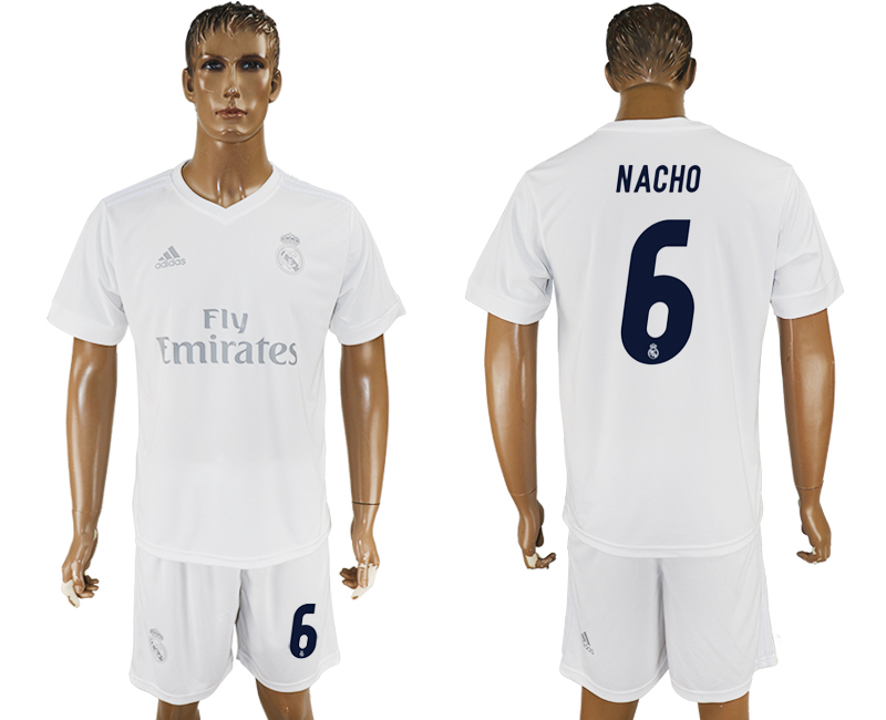 2016-17 Real Madrid 6 NACHO adidas x Parley Home Soccer Jersey