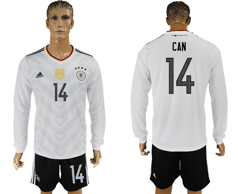 Germany 14 CAN Home 2017 FIFA Confederations Cup Long Sleeve Soccer Jersey