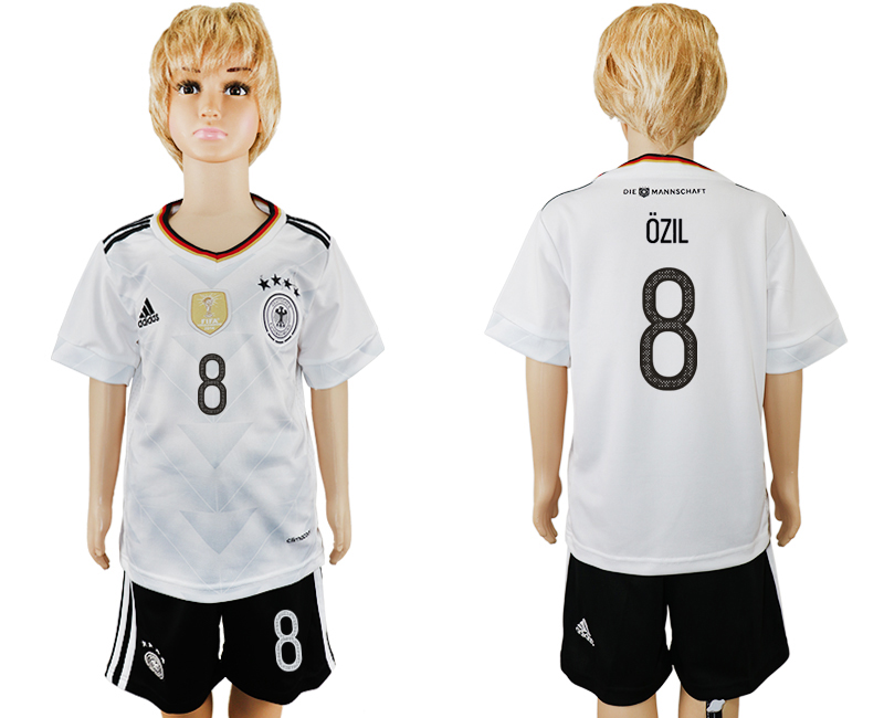 Germany 8 OZIL Home 2017 FIFA Confederations Cup Youth Soccer Jersey