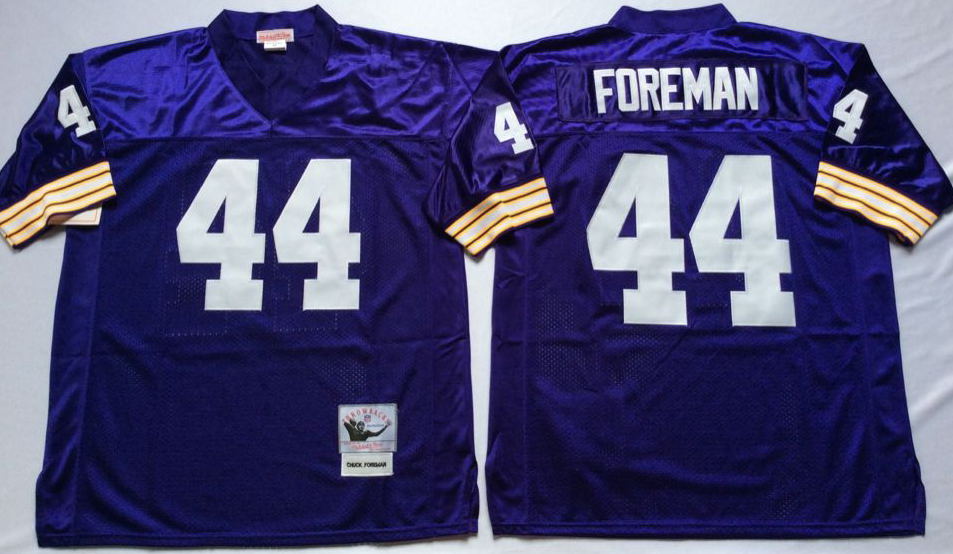 Vikings 44 Chuck Foreman Purple Throwback Jersey