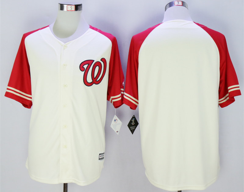 Nationals Blank Cream New Cool Base Jersey