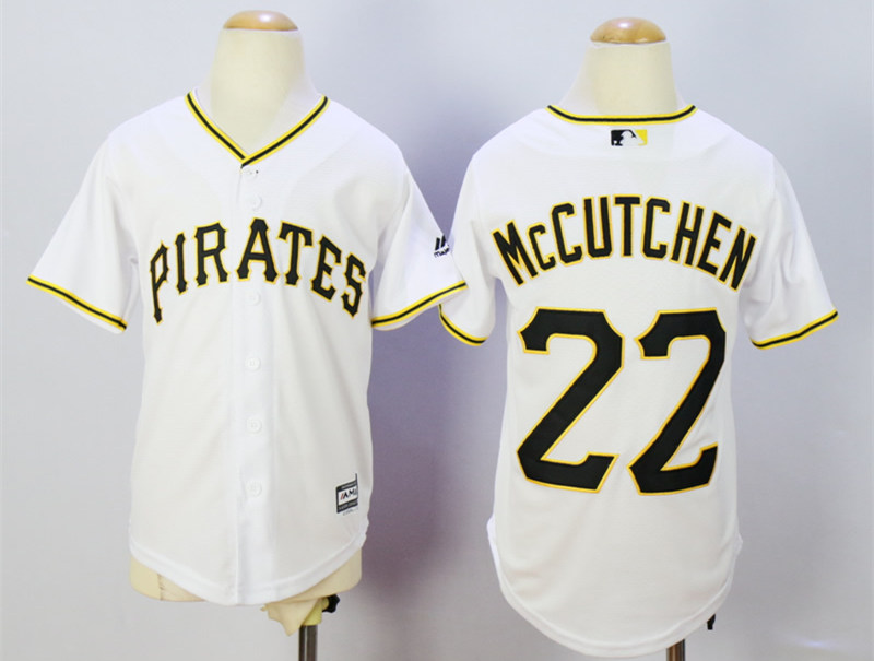 Pirates 22 Andrew McCutchen White Youth New Cool Base Jersey