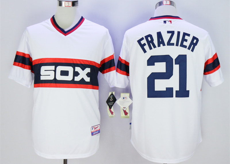 White Sox 21 Todd Frazier White 1983 Turn Back The Clock Jersey