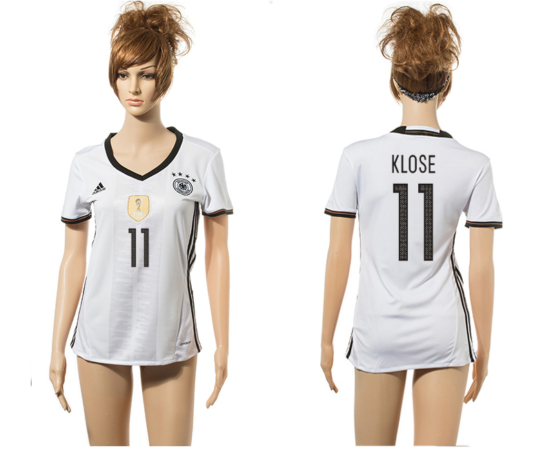 Germany 11 KLOSE Home Euro 2016 Women Jersey