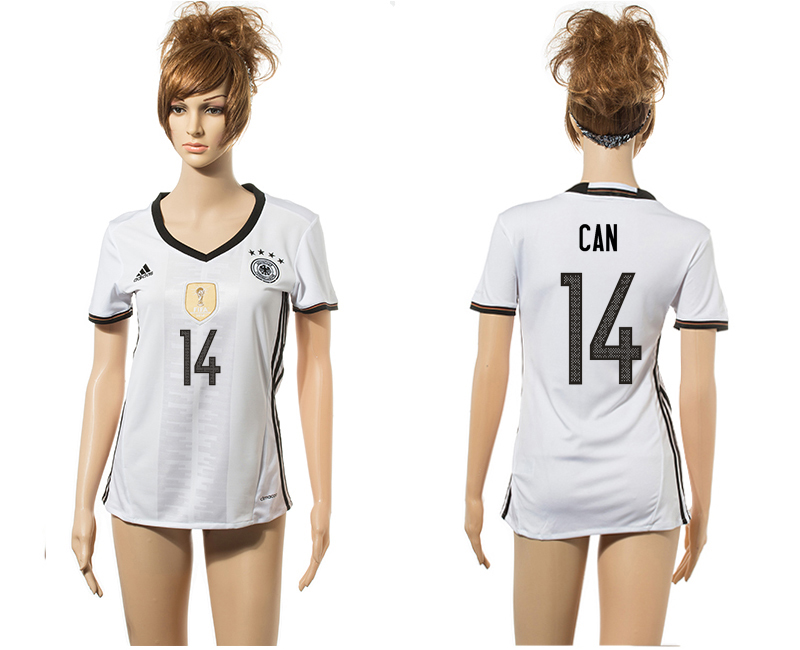 Germany 14 CAN Home Euro 2016 Women Jersey