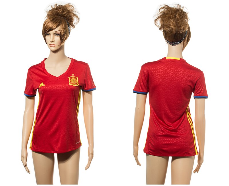 Spain Home Euro 2016 Women Jersey