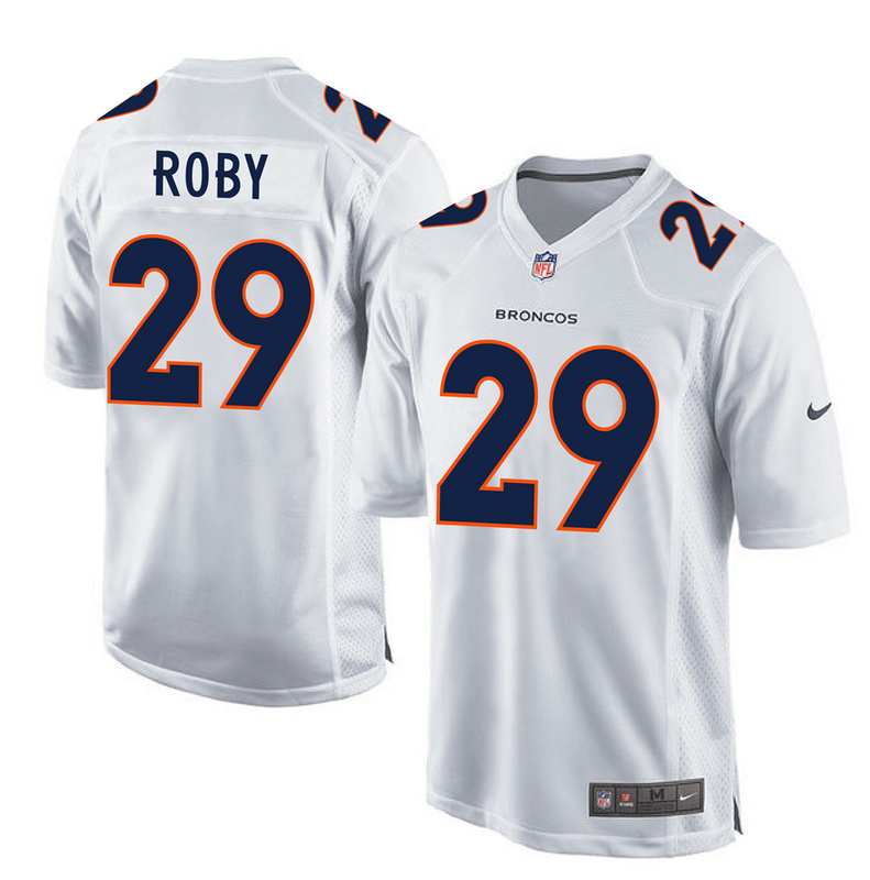 Nike Broncos 29 Bradley Roby White Game Event Jersey
