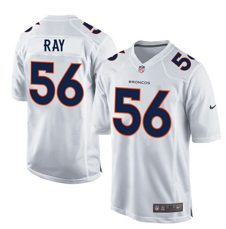 Nike Broncos 56 Shane Ray White Game Event Jersey