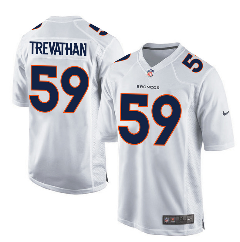 Nike Broncos 59 Danny Trevathan White Game Event Jersey - Click Image to Close