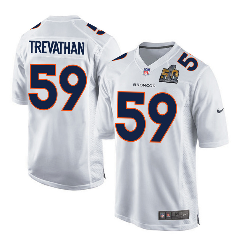 Nike Broncos 59 Danny Trevathan White Youth Super Bowl 50 Bound Game Event Jersey
