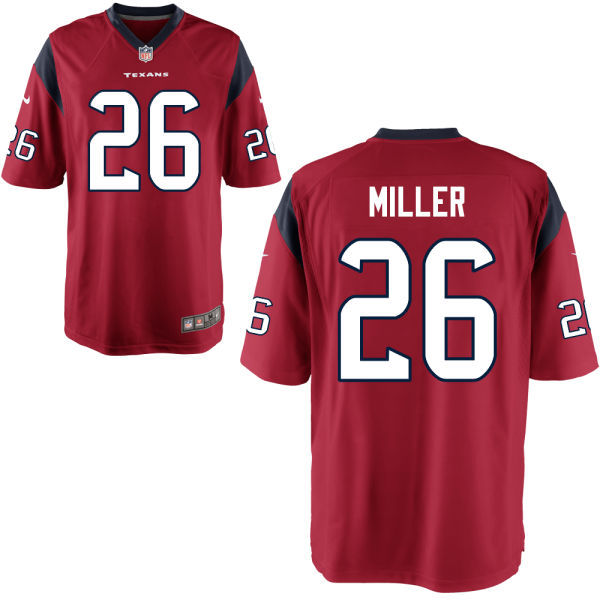 Nike Texans 26 Lamar Miller Red Game Jersey