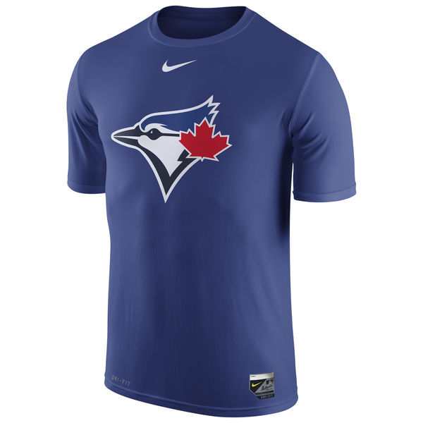 Nike Blue Jays Team Logo Royal Men's Short Sleeve T-Shirt - Click Image to Close