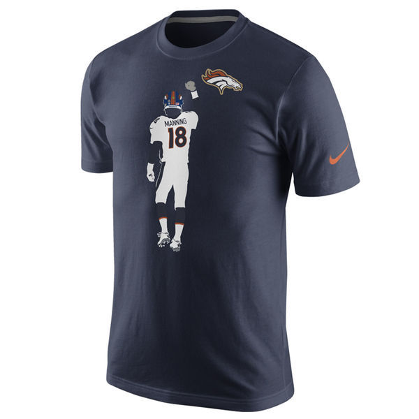 Nike Broncos Peyton Manning Navy Men's Short Sleeve T-Shirt