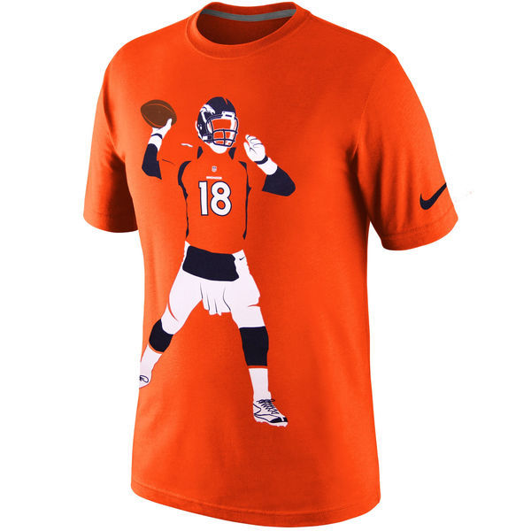 Nike Broncos Peyton Manning Orange Men's Short Sleeve T-Shirt