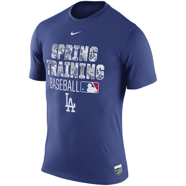 Nike Dodgers Spring Training Blue Men's Short Sleeve T-Shirt