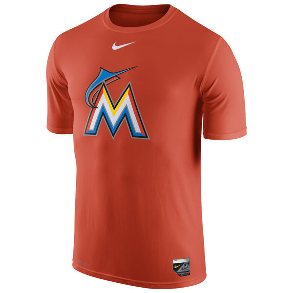 Nike Marlins Fresh Logo Orange Men's Short Sleeve T-Shirt