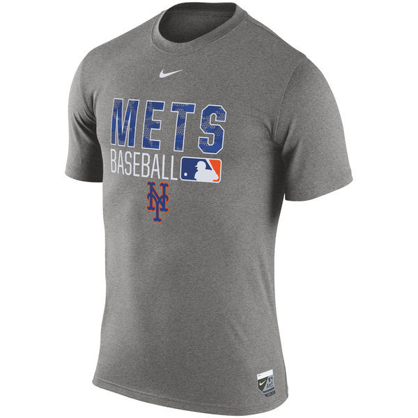 Nike Mets Grey Men's Short Sleeve T-Shirt