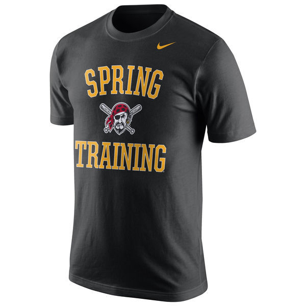 Nike Pirates Spring Training Black Men's Short Sleeve T-Shirt - Click Image to Close