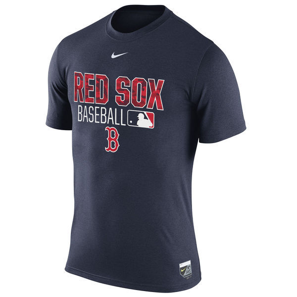 Nike Red Sox Navy Men's Short Sleeve T-Shirt