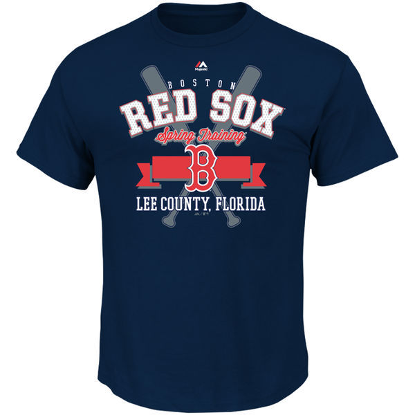 Nike Red Sox Spring Training Navy Men's Short Sleeve T-Shirt
