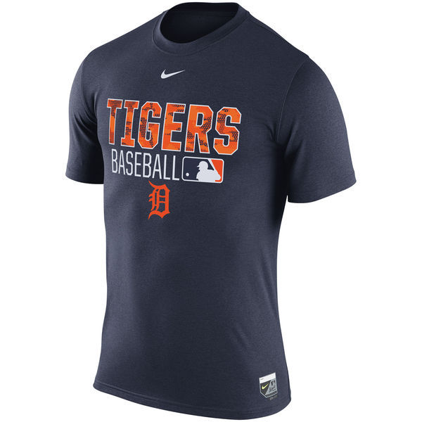 Nike Tigers Navy Men's Short Sleeve T-Shirt2