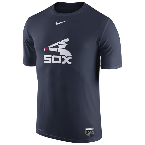 Nike White Sox Fresh Logo Navy Men's Short Sleeve T-Shirt
