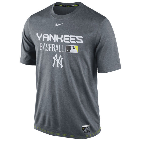 Nike Yankees Dark Grey Men's Short Sleeve T-Shirt