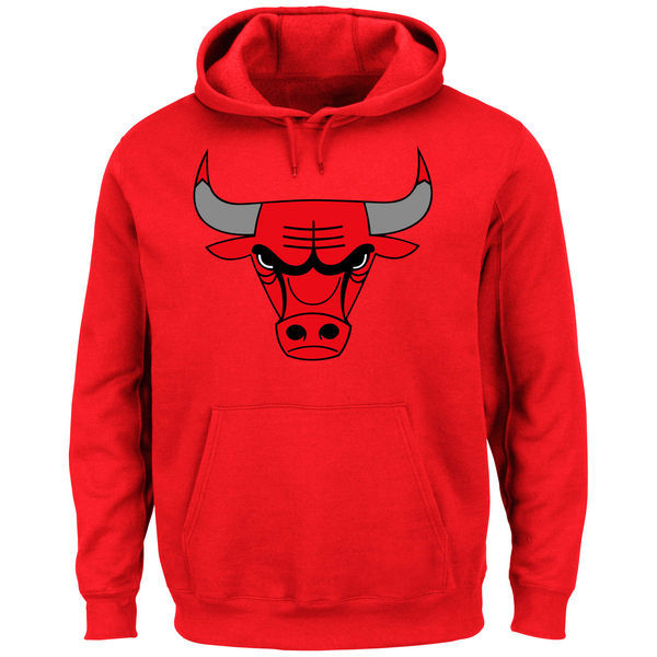 Chicago Bulls Pullover Hoodie Red02