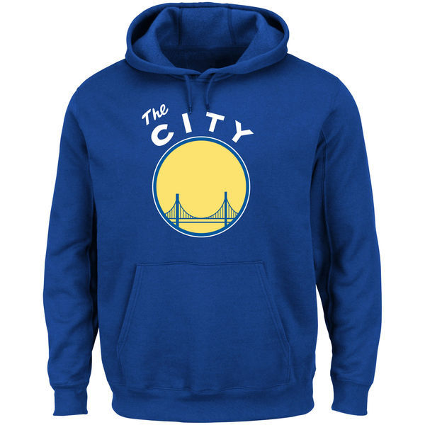 Golden State Warriors Cityscape Pullover Hoodie Blue02
