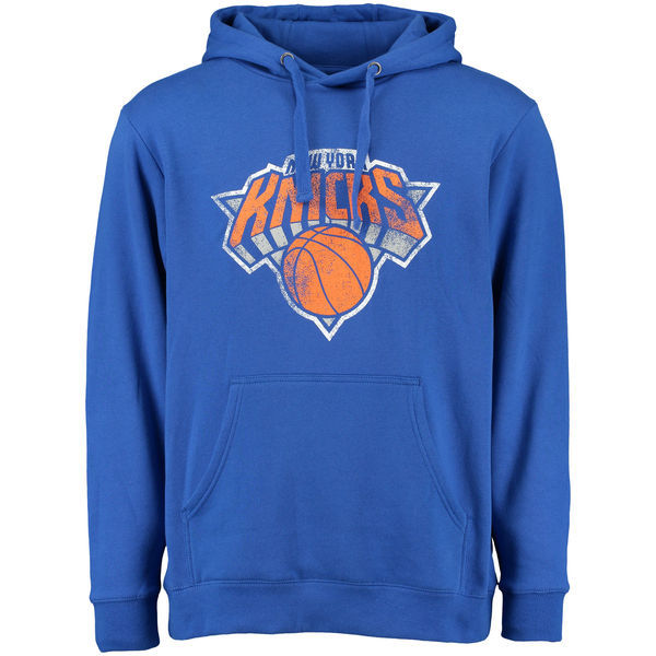 New York Knicks Pullover Hoodie Blue02