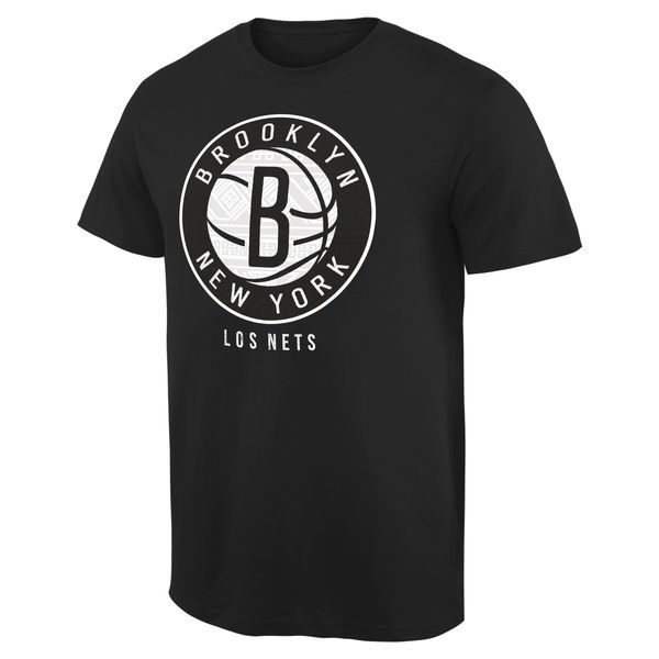 Brooklyn Nets Black Short Sleeve Men's T-Shirt - Click Image to Close