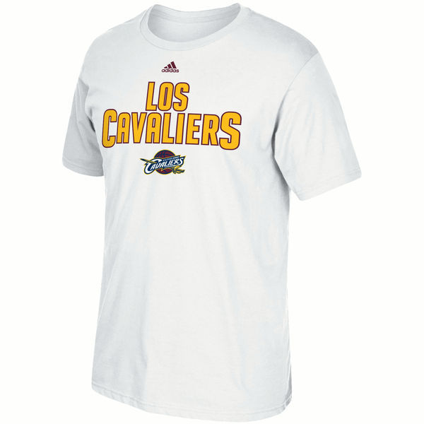 Cleveland Cavaliers White Short Sleeve Men's T-Shirt02