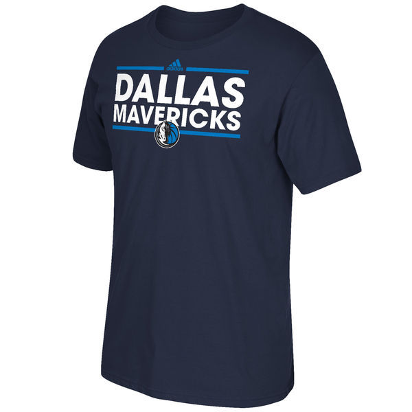 Dallas Mavericks Blue Short Sleeve Men's T-Shirt - Click Image to Close