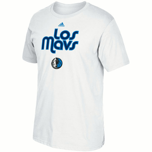 Dallas Mavericks White Short Sleeve Men's T-Shirt