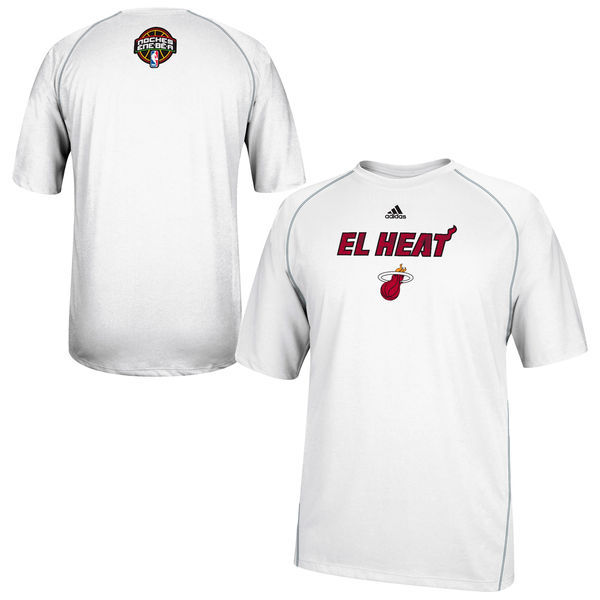 Miami Heat White Short Sleeve Men's T-Shirt