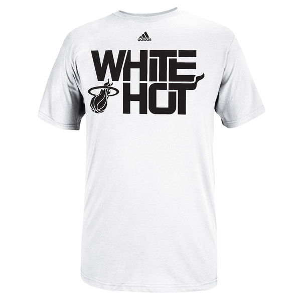 Miami Heat White Short Sleeve Men's T-Shirt03
