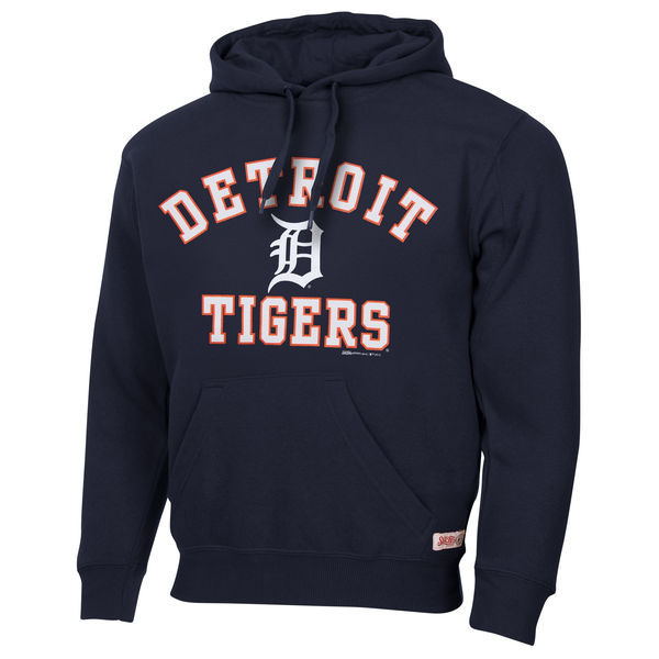 Detroit Tigers Pullover Hoodie Blue02