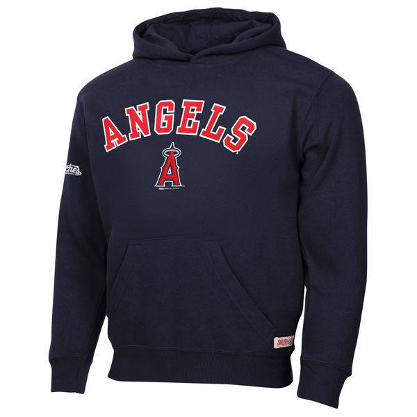 Los Angeles Angels Pullover Hoodie Blue - Click Image to Close