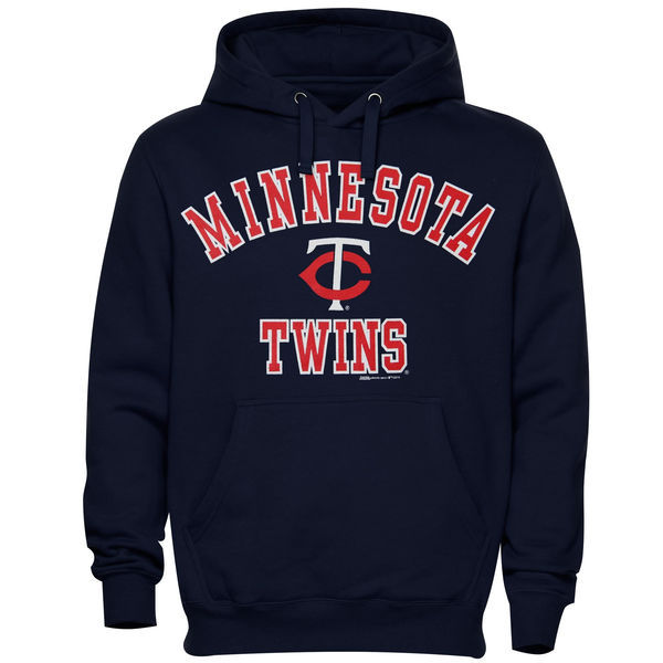 Minnesota Twins Pullover Hoodie D.Blue - Click Image to Close