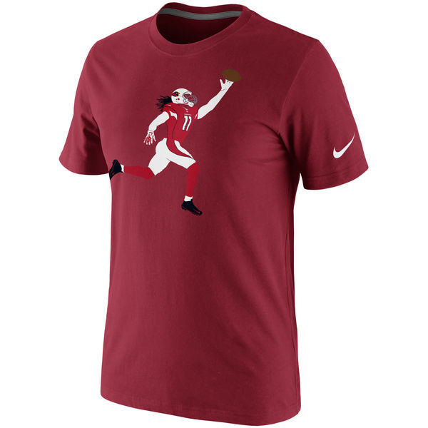 Nike Cardinals 11 Larry Fitzgerald Red Short Sleeve Men's T-Shirt