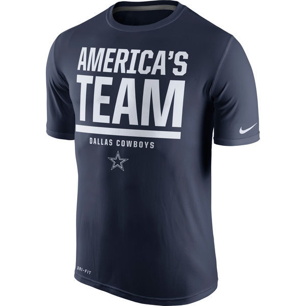 Nike Dallas Cowboys Blue Short Sleeve Men's T-Shirt05